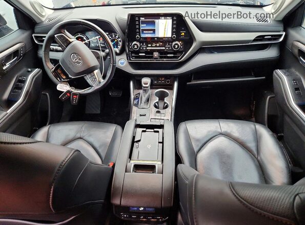 5TDDBRCH7LS005148 2020 TOYOTA HIGHLANDER Black Առջևի վահանակի տեսք