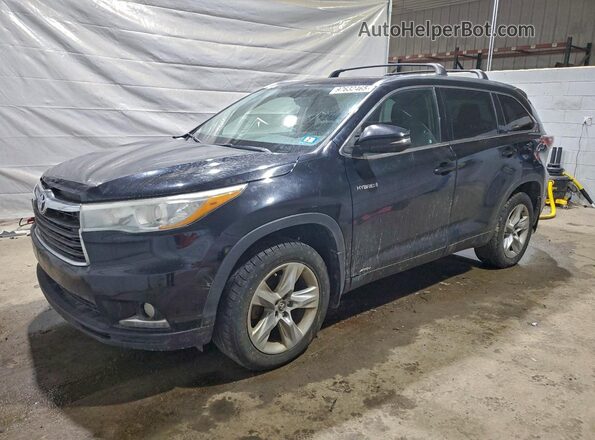 5TDDCRFH7GS020067 2016 TOYOTA HIGHLANDER Черный Передняя левая четверть