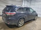 2016 Toyota Highlander Hybrid Limited Черный vin: 5TDDCRFH7GS020067