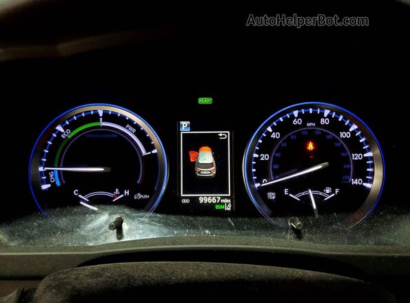 5TDDGRFH0JS046991 2018 TOYOTA HIGHLANDER Бордовый Вид щитка приборов