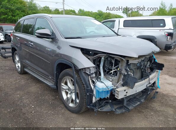 5TDDGRFH9JS045290 2018 TOYOTA LIMITED Серый Вид спереди