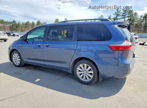 5TDDK3DC7GS137039 2016 TOYOTA SIENNA Blue Rear left