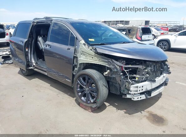 5TDDRKEC7MS070880 2021 TOYOTA SIENNA Серый Передняя правая четверть
