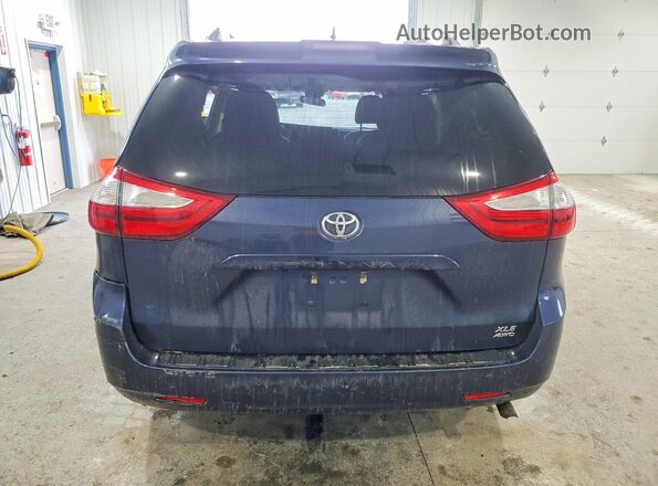 5TDDZ3DC3JS197497 2018 TOYOTA SIENNA Blue Հետևի տեսք