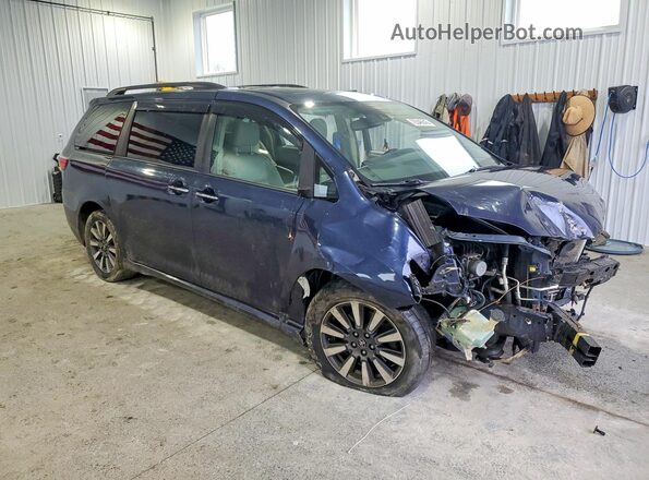 5TDDZ3DC3JS197497 2018 TOYOTA SIENNA Blue Առջևի աջ