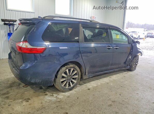 5TDDZ3DC3JS197497 2018 TOYOTA SIENNA Blue Հետևի աջ