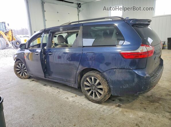 5TDDZ3DC3JS197497 2018 TOYOTA SIENNA Blue Հետևի ձախ