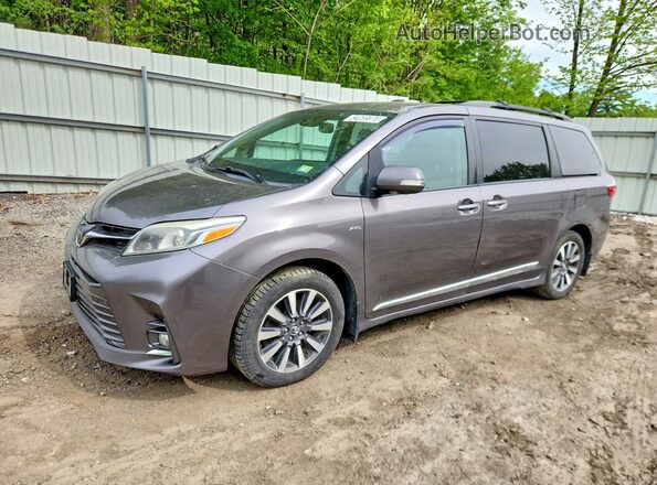 5TDDZ3DC6JS189331 2018 TOYOTA SIENNA Gray Przód lewy