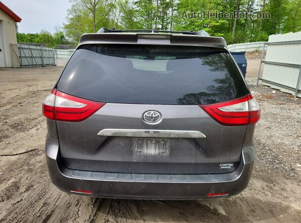 5TDDZ3DC6JS189331 2018 TOYOTA SIENNA Gray Widok z tyłu