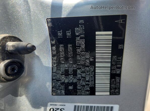 5TDDZ3DC7KS214853 2019 TOYOTA SIENNA Silver 360 interior view