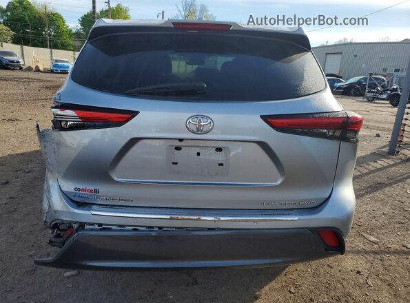 5TDDZRBH2LS045053 2020 TOYOTA HIGHLANDER Silver Вид ззаду