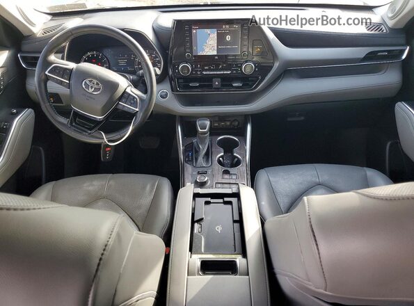 5TDDZRBH2LS045053 2020 TOYOTA HIGHLANDER Silver Вид панелі приладів
