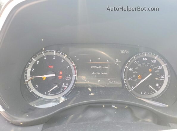 5TDDZRBH8MS068404 2021 TOYOTA HIGHLANDER Белый Вид щитка приборов