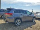 2017 Toyota Highlander Limited Серый vin: 5TDDZRFH0HS453469