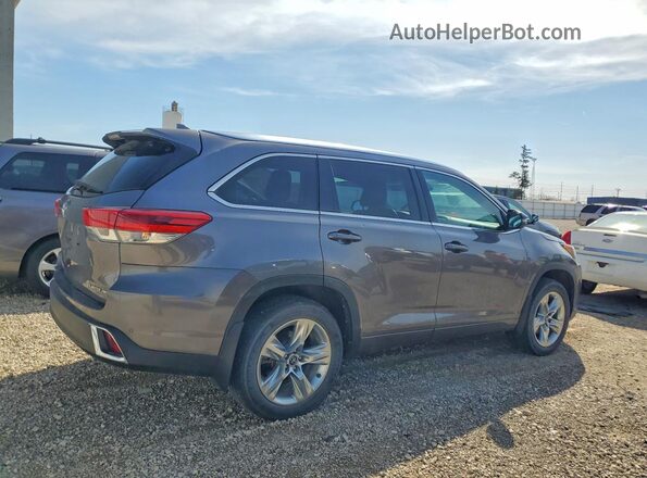 5TDDZRFH0HS453469 2017 TOYOTA HIGHLANDER Серый Задняя правая четверть
