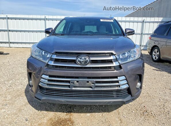 5TDDZRFH0HS453469 2017 TOYOTA HIGHLANDER Серый Вид спереди