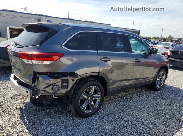 5TDDZRFH0JS900498 2018 TOYOTA HIGHLANDER Gray Rear right