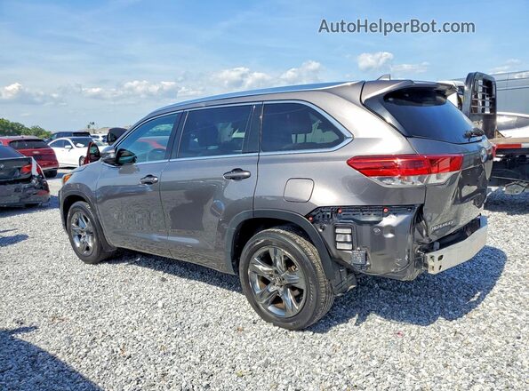 5TDDZRFH0JS900498 2018 TOYOTA HIGHLANDER Gray Rear left