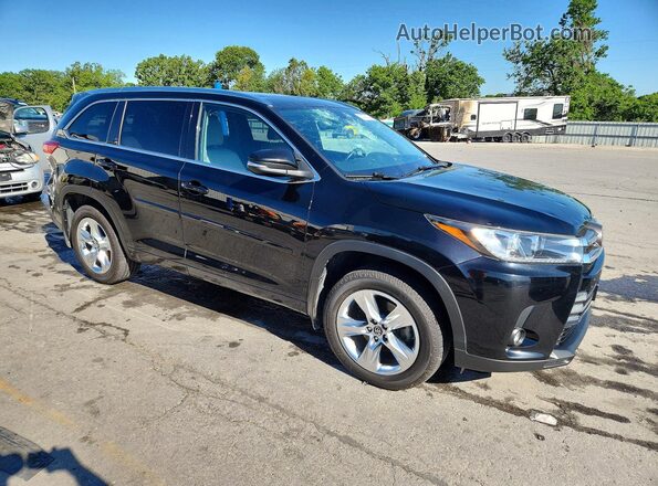 5TDDZRFH0KS968429 2019 TOYOTA HIGHLANDER Черный Передняя правая четверть