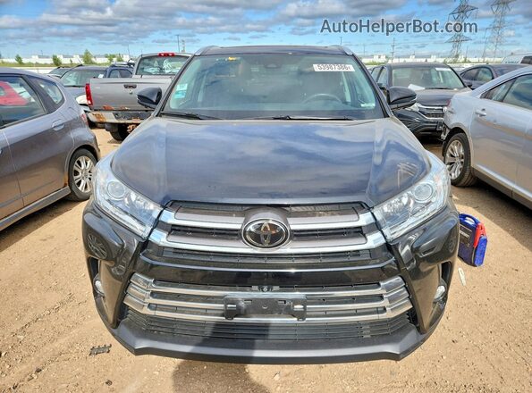 5TDDZRFH2JS814934 2018 TOYOTA HIGHLANDER Black წინა ხედი