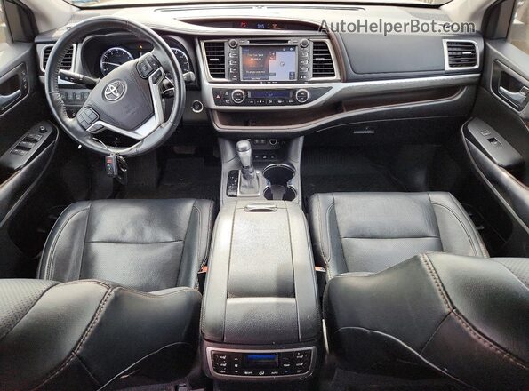 5TDDZRFH2JS814934 2018 TOYOTA HIGHLANDER Black წინა პანელის ხედი