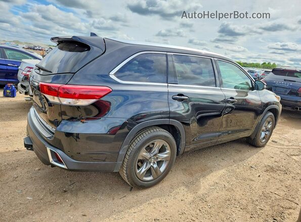 5TDDZRFH2JS814934 2018 TOYOTA HIGHLANDER Black უკანა მარჯვენა