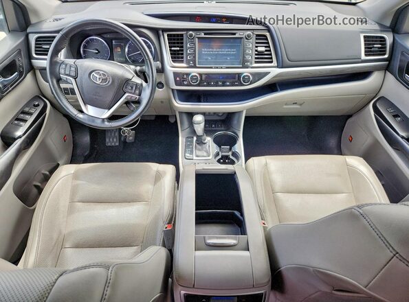 5TDDZRFH2JS870498 2018 TOYOTA HIGHLANDER Blue Առջևի վահանակի տեսք