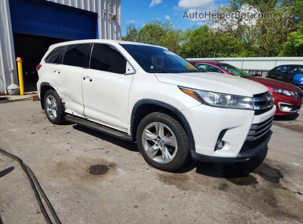 5TDDZRFH3HS373843 2017 TOYOTA HIGHLANDER Белый Передняя правая четверть