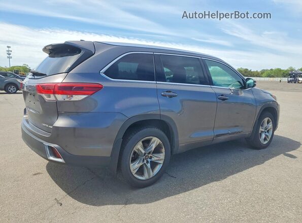 5TDDZRFH3JS495785 2018 TOYOTA HIGHLANDER Gray Հետևի աջ