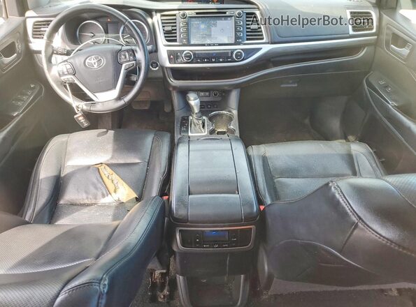 5TDDZRFH3JS495785 2018 TOYOTA HIGHLANDER Gray Առջևի վահանակի տեսք