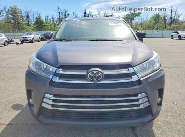 5TDDZRFH3JS495785 2018 TOYOTA HIGHLANDER Gray Դիմացի տեսք