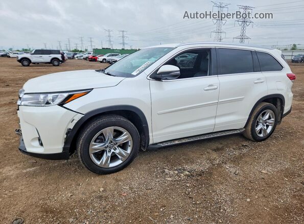 5TDDZRFH3JS873832 2018 TOYOTA HIGHLANDER White წინა მარცხენა ხედი სამი მეოთხედიდან