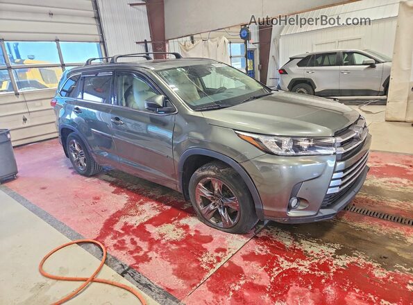 5TDDZRFH4JS815129 2018 TOYOTA HIGHLANDER Green Przód prawy