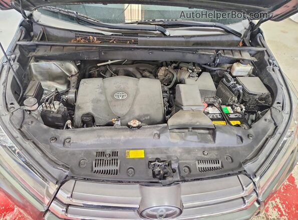 5TDDZRFH4JS815129 2018 TOYOTA HIGHLANDER Green Widok komory silnika