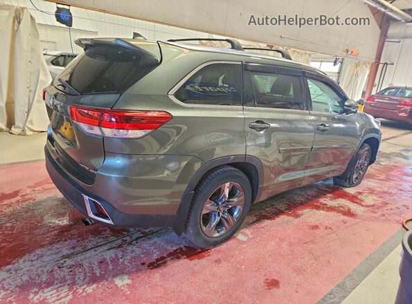 5TDDZRFH4JS815129 2018 TOYOTA HIGHLANDER Green Tył prawy