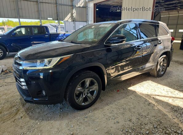5TDDZRFH4JS853928 2018 TOYOTA HIGHLANDER Black Передня ліва чверть