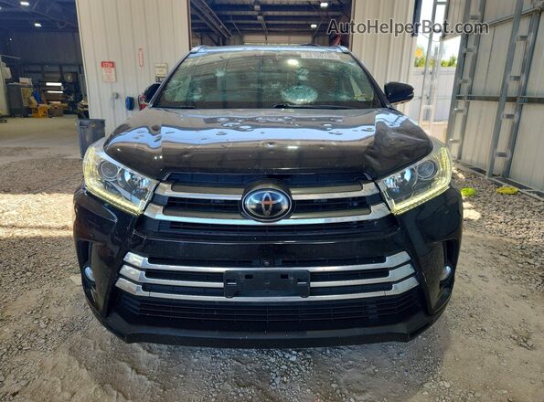 5TDDZRFH4JS853928 2018 TOYOTA HIGHLANDER Black Вид спереду