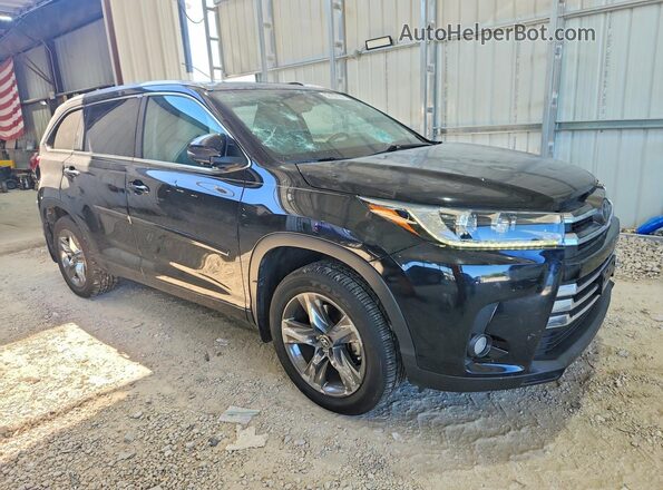 5TDDZRFH4JS853928 2018 TOYOTA HIGHLANDER Black Передня права чверть