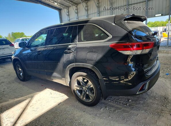 5TDDZRFH4JS853928 2018 TOYOTA HIGHLANDER Black Задня ліва чверть