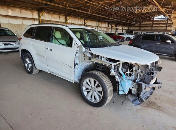 5TDDZRFH5HS447571 2017 TOYOTA HIGHLANDER White Przód prawy