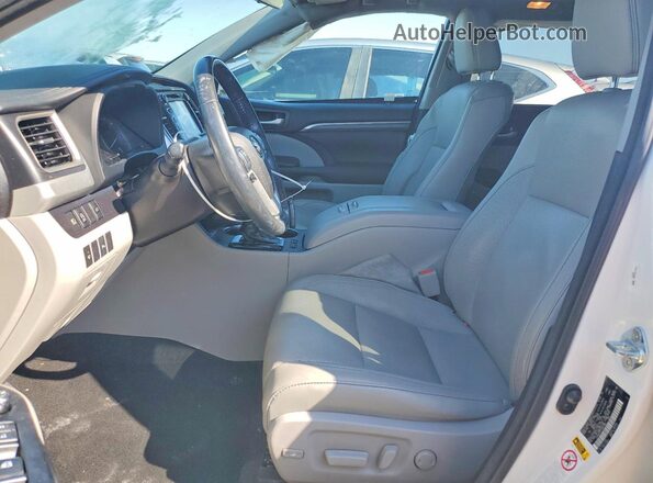 5TDDZRFH7JS821880 2018 TOYOTA HIGHLANDER White Vista interior delantera