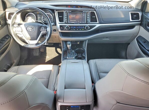5TDDZRFH7JS821880 2018 TOYOTA HIGHLANDER White Vista del salpicadero