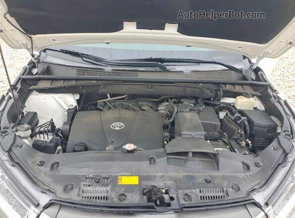 5TDDZRFH7JS821880 2018 TOYOTA HIGHLANDER White Vista del compartimento del motor