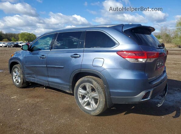 5TDDZRFH7JS911398 2018 TOYOTA HIGHLANDER Blue Tył lewy