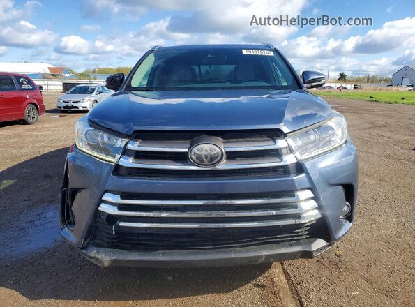 5TDDZRFH7JS911398 2018 TOYOTA HIGHLANDER Blue Widok z przodu