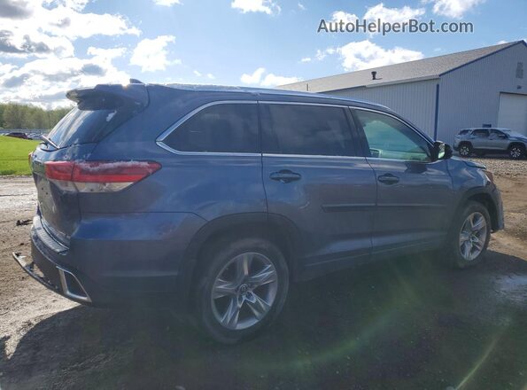 5TDDZRFH7JS911398 2018 TOYOTA HIGHLANDER Blue Tył prawy