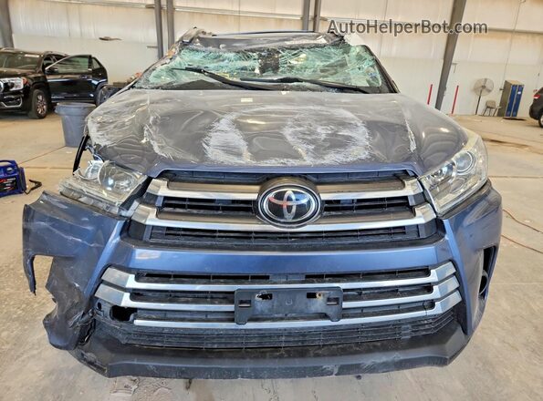 5TDDZRFH8HS464624 2017 TOYOTA HIGHLANDER Blue Vista frontal