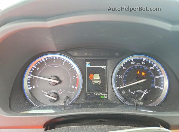 5TDDZRFH8JS801007 2018 TOYOTA HIGHLANDER Белый Вид щитка приборов