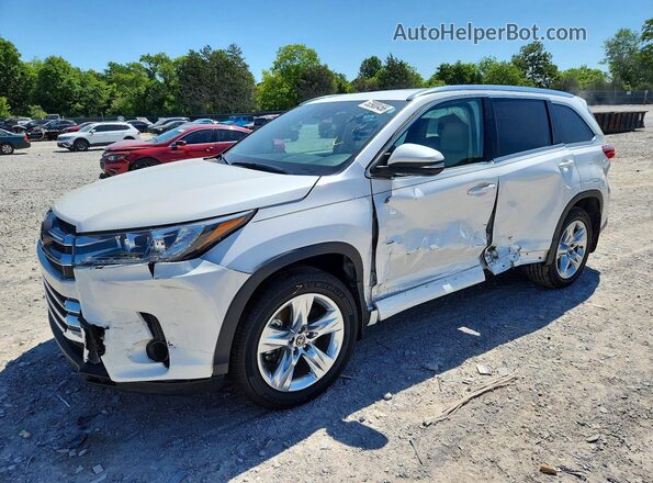 5TDDZRFH8JS801007 2018 TOYOTA HIGHLANDER Белый Передняя левая четверть