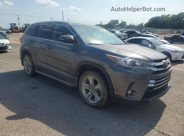 5TDDZRFH9JS808709 2018 TOYOTA HIGHLANDER Gray Front right